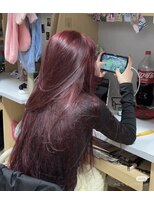 ワンハンドレッドワン(101)&nbsp;透明感暖色カラー×韓国風レイヤーカット