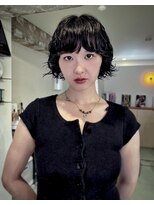 束 フレンチボブパーマ