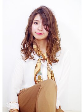 ヘアデザイン フレア(hair design Flare) クセ毛風ナチュラルグラデーション