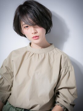 カバーヘア ブリス 上尾西口店(COVER HAIR bliss) *bliss上尾*斜めバングのアシメショートz!