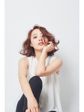 ヘアサロン アティリー(Hair Salon Attirer) 西梅田/ボブ/グレーベージュ/白髪ぼかし【Attirer飯田裕之】