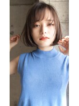 ヘアーアンドメイク ファット(Hair&Make PHAT) ショートボブ小顔似合わせカットアッシュブラウン20代30代