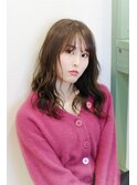 大人かわいいシースルー セミディ
