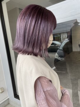 ナンバー(number+) 透明感抜群♪20代30代ダブルカラーブリーチラベンダーアッシュ