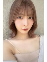 ロンドルーチェ 心斎橋(Lond luce)&nbsp;ダークアッシュ/ミディアムレイヤーカット［髪質改善/縮毛矯正］