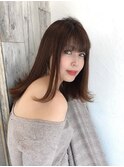 ミディアム外ハネグラデーション