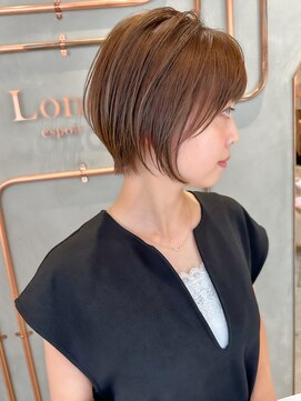 ロンド エスポワール 錦糸町(Lond espoir) 【武井俊樹】斜めバングショートヘア顔周り　グレージュ