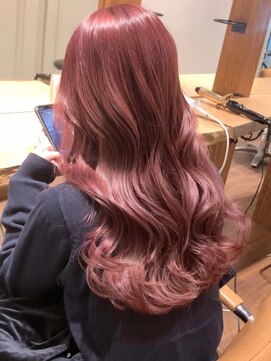 リード バイ ラグーン(LEAD by LAGOON) ダブルカラーピンクベージュベージュカラーケアブリーチレイヤー