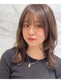 大人かわいい前髪◆マチルダボブ◆ピンクベージュ◆髪質改善◆