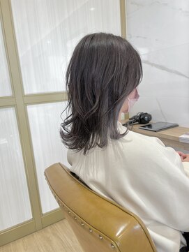ラポールヘアー(rapport hair) 外ハネミディアム×インナーカラー*