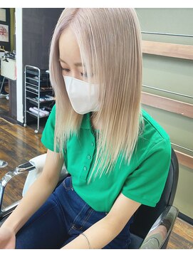 ガルボ ヘアー(garbo hair) #ハイトーン#ホワイト#10代#20代#高知