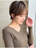 似合わせ ショート ボブ 30代 40代 小顔 新宿 ひし形 前上がり