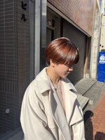 メール(mer)&nbsp;ブリーチせずともオレンジショート