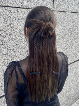 ケイティ(Keity) カチモリ三つ編みハーフアップ【TEL予約でお得】￥2300→￥2100