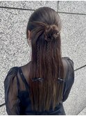 カチモリ三つ編みハーフアップ【TEL予約でお得】¥2300→¥2100