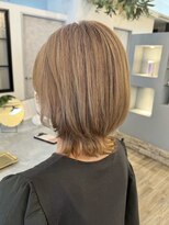ヴィサージュバスク(VISAGE ba.s.k)&nbsp;【軽やか×艶感】明るめカラーのレイヤーボブ