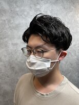 レベル 葛西店(LEVEL)&nbsp;パーマ アップバング メンズカット/葛西メンズ/葛西ヘッドスパ