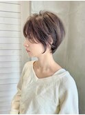 大人かわいいショートボブ