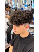 オーシャントーキョー 仙台(OCEAN TOKYO)&nbsp;スペインカール波巻きツイストスパイラル刈り上げツーブロック