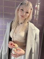 ペレ アネックス 大阪梅田茶屋町店(PELE ANNEX)&nbsp;ホワイトグレージュ/デジタルパーマ/フェザーパーマ/梅田