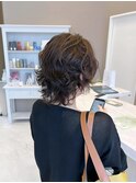 ショートウルフパーマスタイル