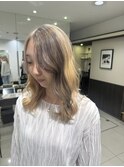 ブリーチカラー ベージュ×ナチュラルブラウン /コノミ.大船