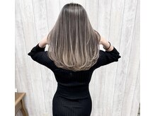 ☆人気NO2 外国人風バレイヤージュで憧れの外国人風カラーデザイン