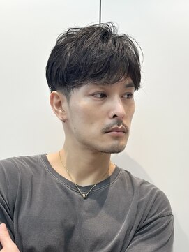 アビーファイブ(ABBEY 5) マッシュセンターパートスパイキーショートメンズカットmen's