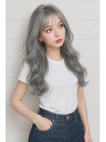 リリノ 豊中曽根店(Lirino.Co)&nbsp;1度はやってみたいシルバーカラー※ブリーチ2～3回必須