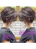 バンプ ギンザ(BUMP GINZA)&nbsp;40代50代60代 面長カバー 大人ショート 安