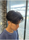 毛流れセンターパート