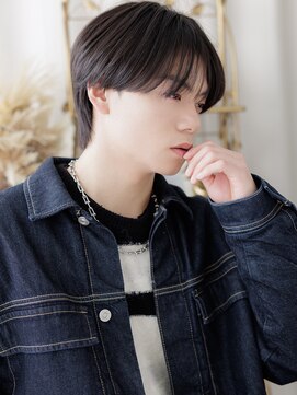 カバーヘア ブリス 戸田公園西口店(COVER HAIR bliss) 透明感ダークアッシュダウンバングショートa戸田公園10代20代