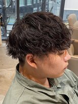 ブルニール 中崎町(BLEUNIR) ツイストスパイラル ツーブロック 無造作 マッシュ