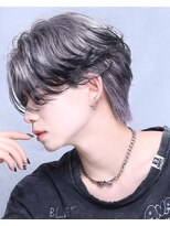 テンバイリップスヘアー(TEN by LIPPS hair)&nbsp;ホワイトシルバーエンドカラー韓国センターパートブリーチカラー