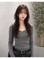 アース 豊橋店(HAIR&MAKE EARTH) 大人可愛いを叶える韓国風ロングレイヤー
