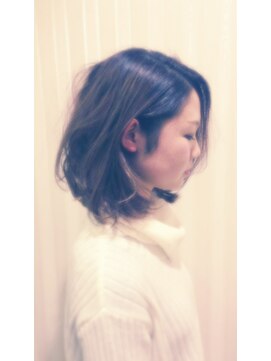 アース 大宮宮原店(HAIR&MAKE EARTH) ふんわりカワイイ耳かけ前下がりボブ【EARTH 大宮宮原店】