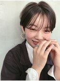 エッジショートくびれミディ丸みショートボブディ