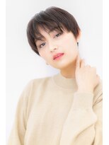 カバーヘア ブリス 上尾西口店(COVER HAIR bliss) モード&クールな黒髪小顔マニッシュショートZ上尾20代30代40代