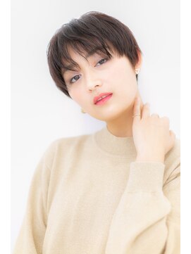 カバーヘア ブリス 上尾西口店(COVER HAIR bliss) モード&クールな黒髪小顔マニッシュショートZ上尾20代30代40代