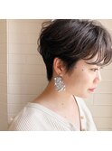 Chlom☆新宿 ハイライトベージュイルミナカラーハンサムショート