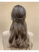 セットサロンフレア&nbsp;ヘアセット/ボブルフ/ショコラベージュ/カール/ベビーバング