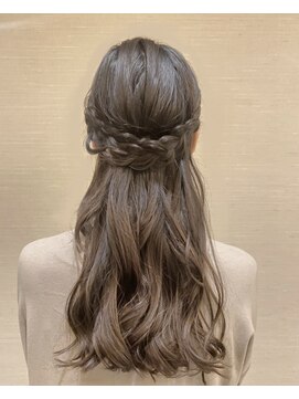 セットサロンフレア ヘアセット/ボブルフ/ショコラベージュ/カール/ベビーバング