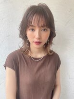メーヴェ(Mowen) mowen×シースルー×ウルフカット×インナーカラー