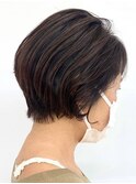 ひし型/グラデーション/ショート/前下がり/小顔/30代40代50代