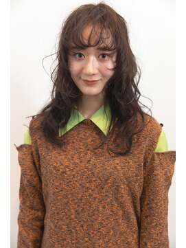 マウロア(MAULOA) 【MAULOA】 顔まわりウルフ×マットグレージュ