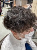 メンズマッシュ×波巻きパーマ
