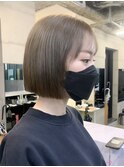 透明感抜群！明るめミントベージュ×タッセルヘア　《佐藤》