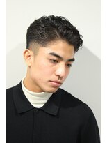 レンゲン(LENGEN) 束感刈り上げビジネス七三ツーブロックアップバング１０２０