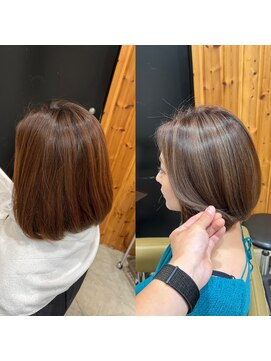 ディッシュ 五反田(dish) 細くっきりハイライト/ボブ★五反田駅美容室