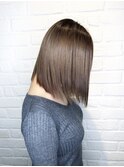 20代30代40代大人可愛い/アッシュオリーブベージュ/縮毛矯正